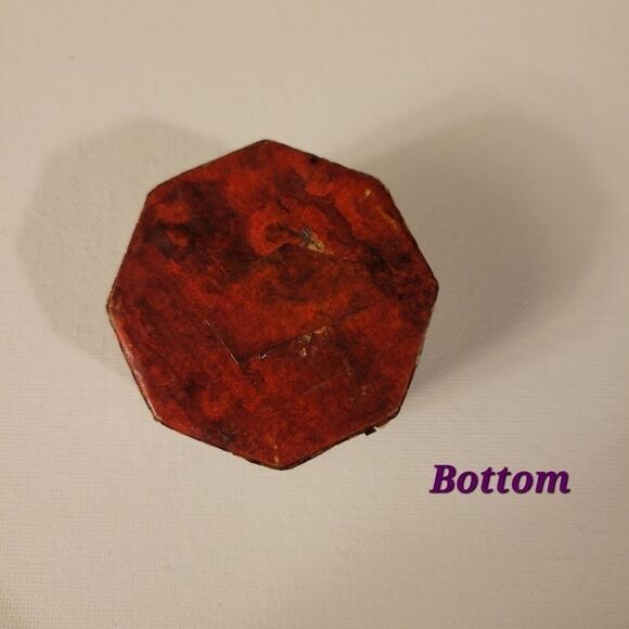 Bamboo Tropical Octagon Trinket Jewelry Box - Picture 8 of 16